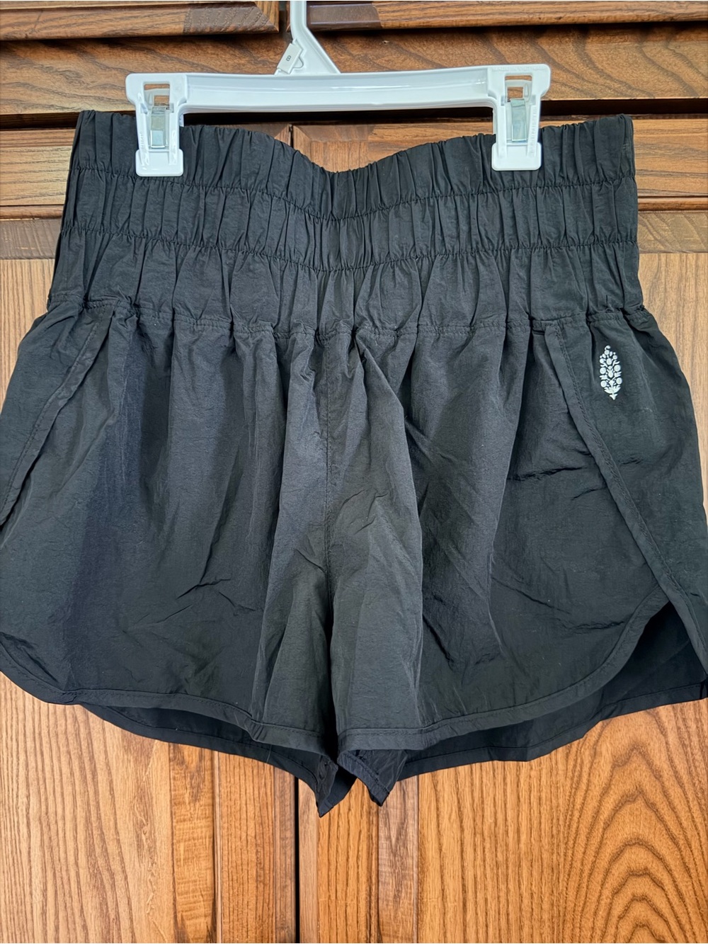 FP Movement by Free People Black High-Waist Pull-On Athletic Shorts